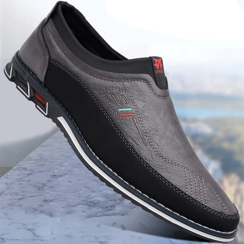 Læder Slip-On Forretningssko