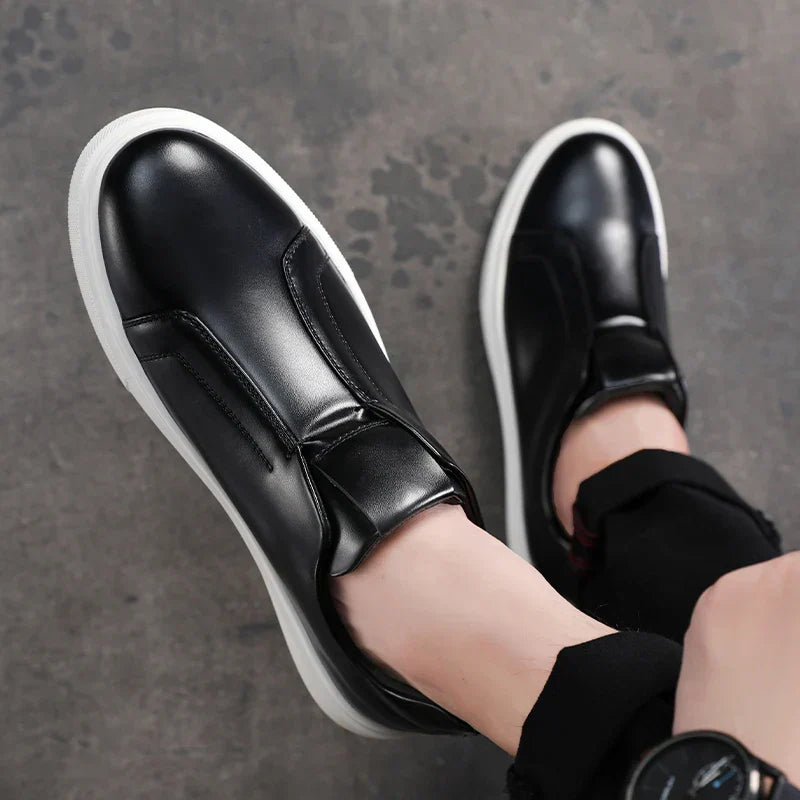 Casual Læder Slip-On Sko