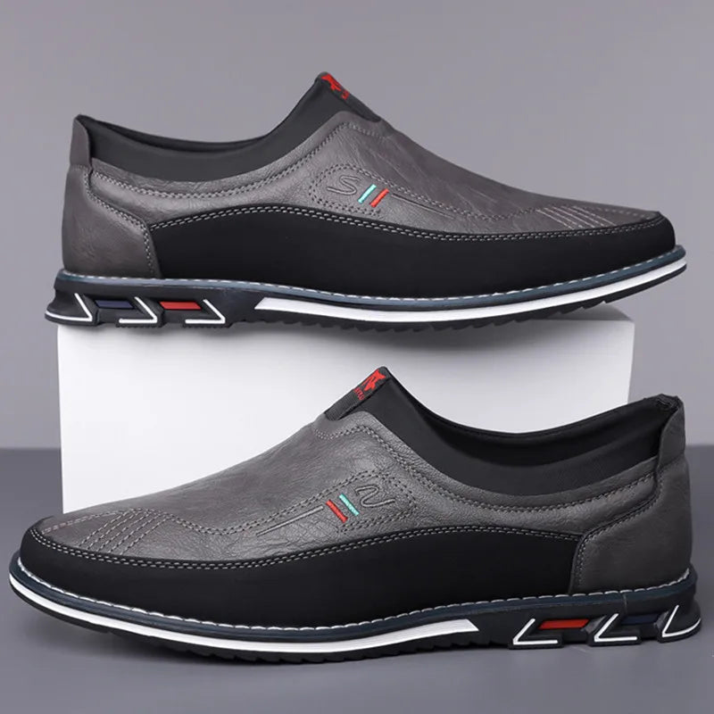 Læder Slip-On Forretningssko