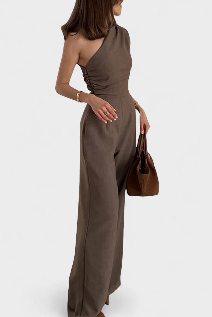 Jumpsuit med én skulder