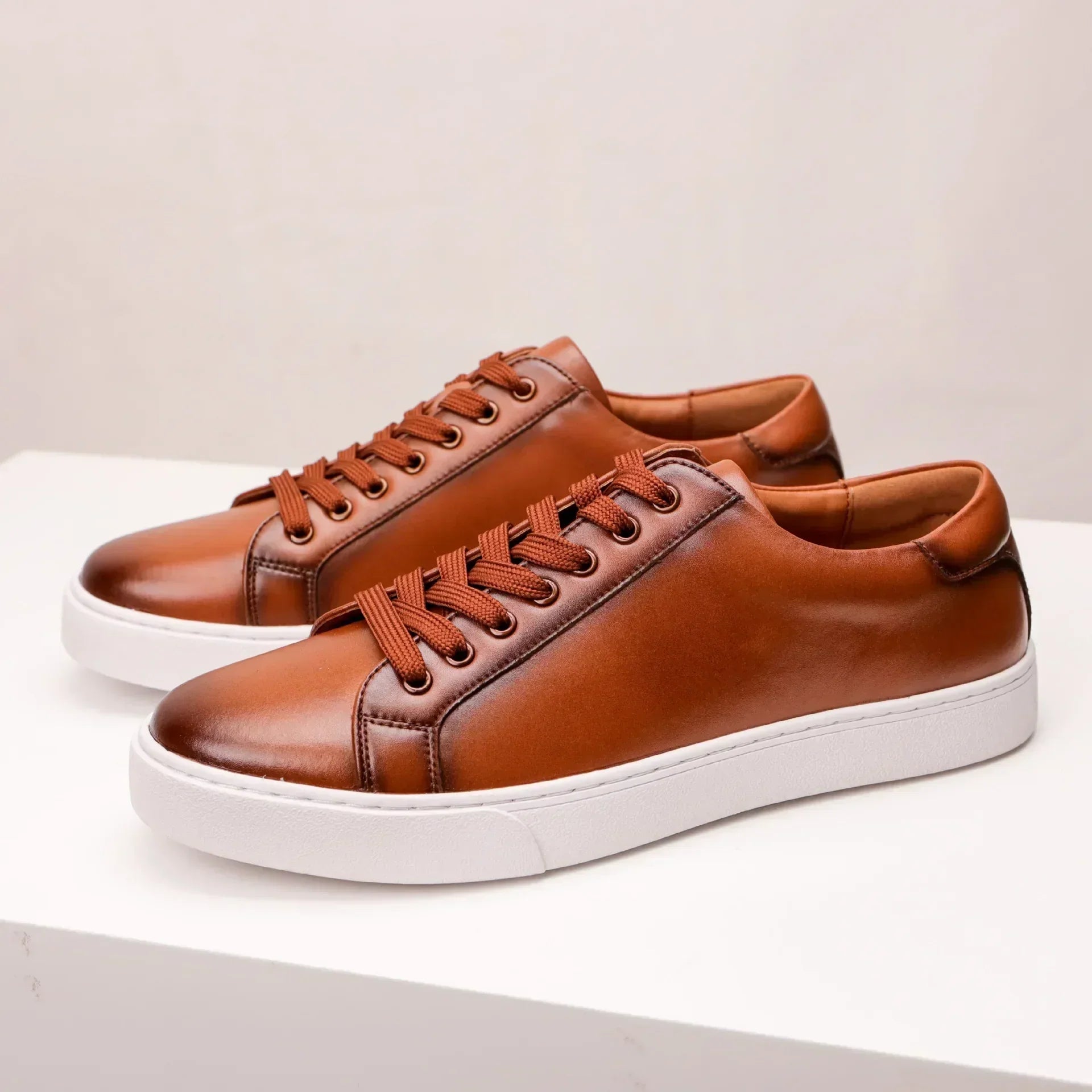 Ægte Læder Sneakers