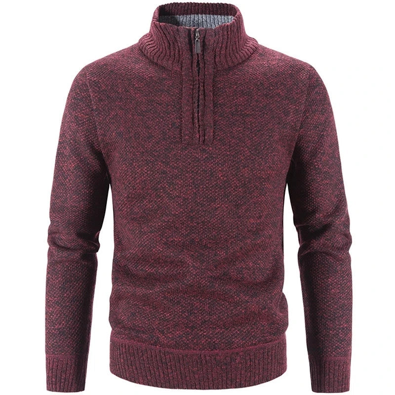 Lenoir™ | Pullover med halv lynlås