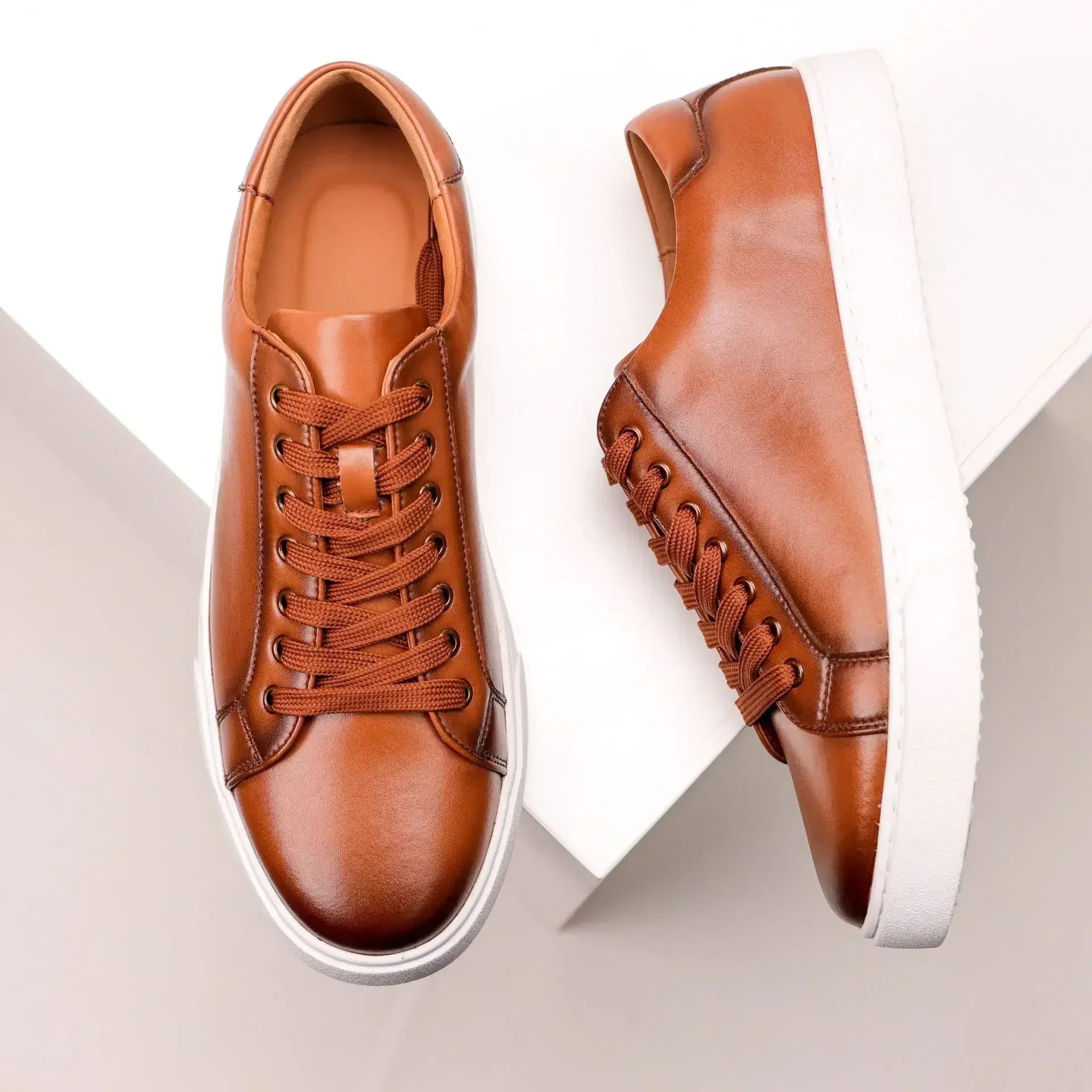 Ægte Læder Sneakers