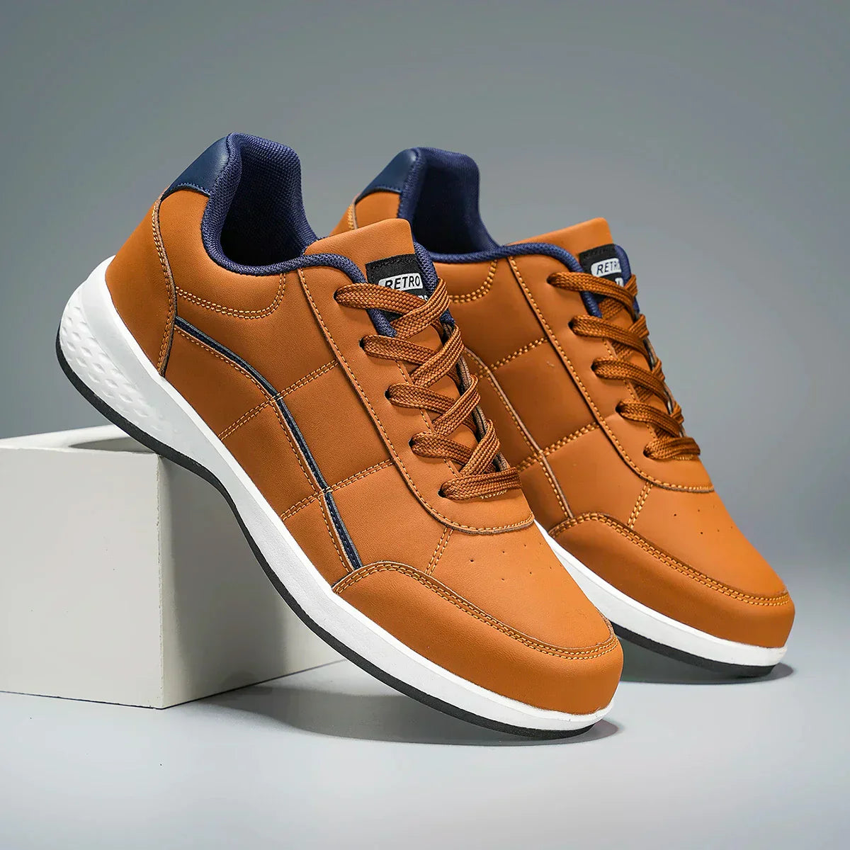 Stilfulde Lædersneakers