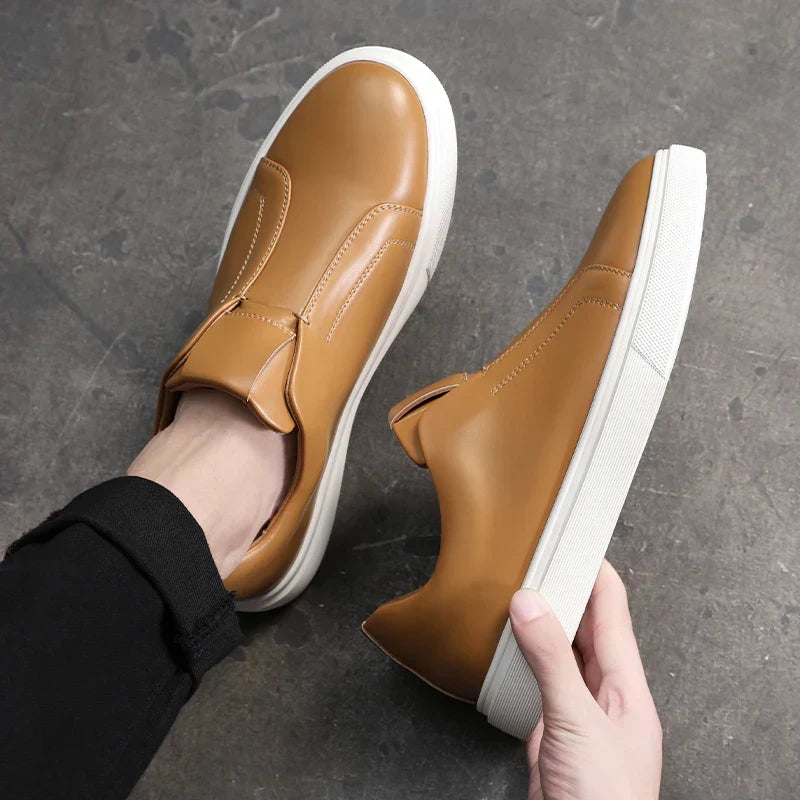 Casual Læder Slip-On Sko