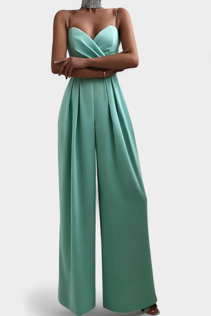 Ærmeløs overall med bindebånd