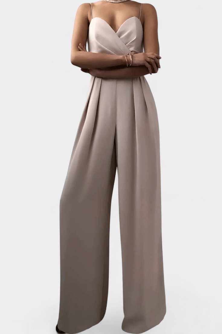 Ærmeløs overall med bindebånd