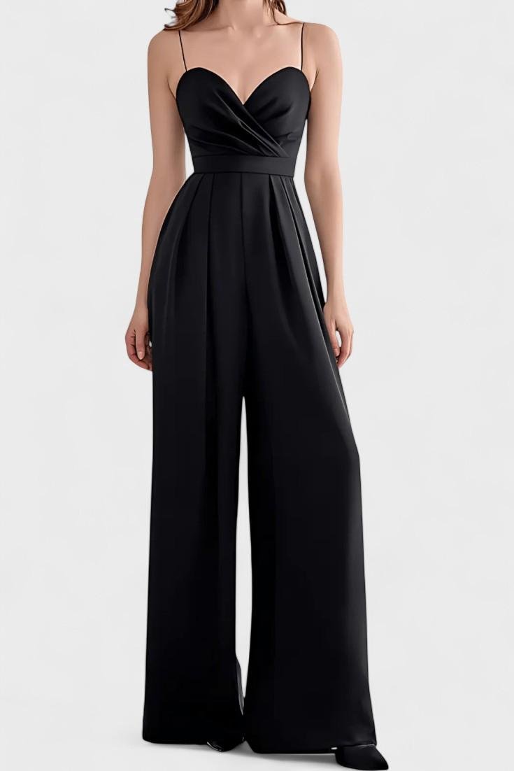 Ærmeløs overall med bindebånd