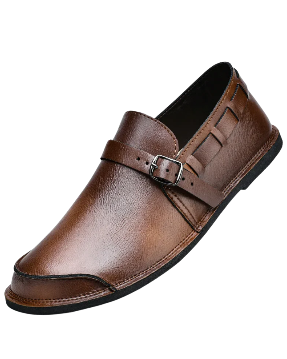 Spændte Læder Loafers