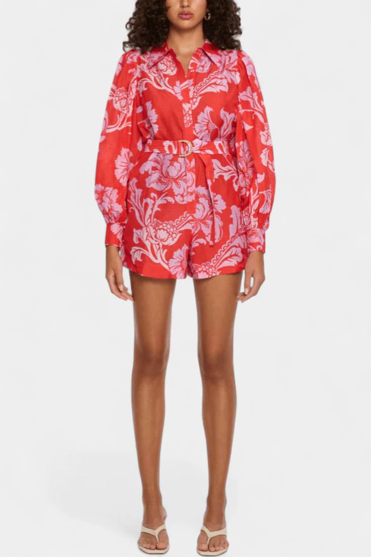 Jumpsuit med blomsterprint