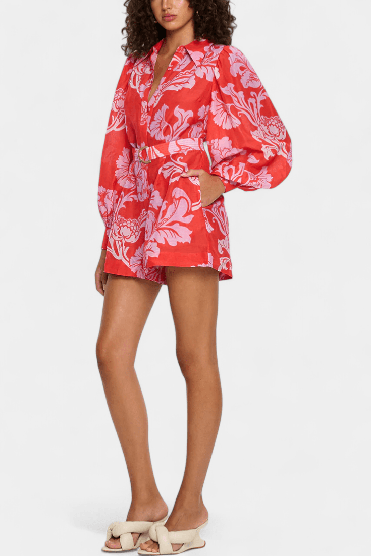 Jumpsuit med blomsterprint