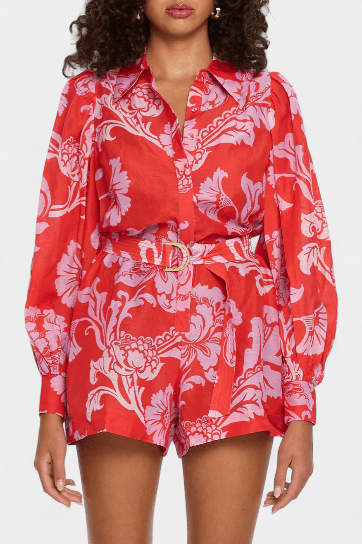 Jumpsuit med blomsterprint