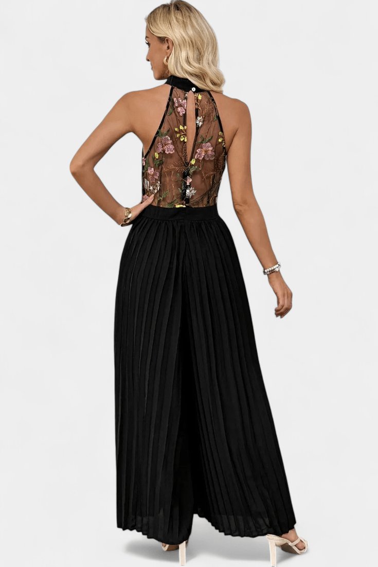 Jumpsuit med halterneck