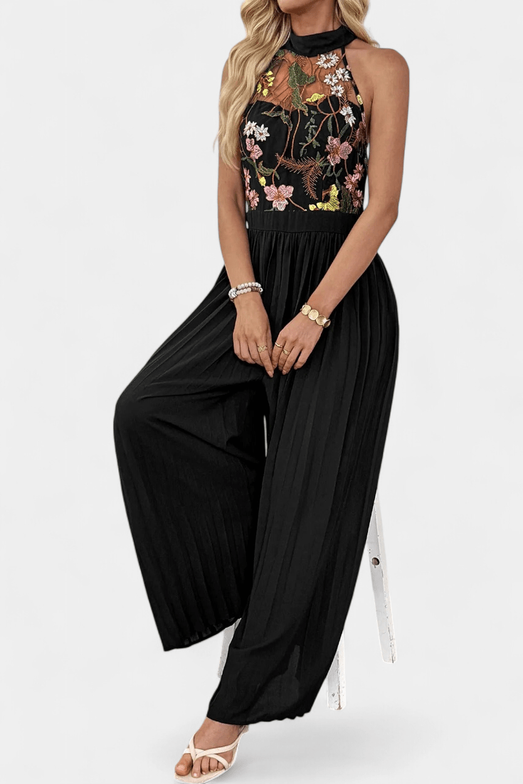 Jumpsuit med halterneck