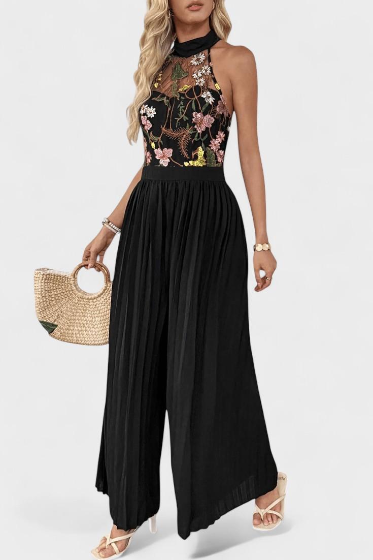 Jumpsuit med halterneck