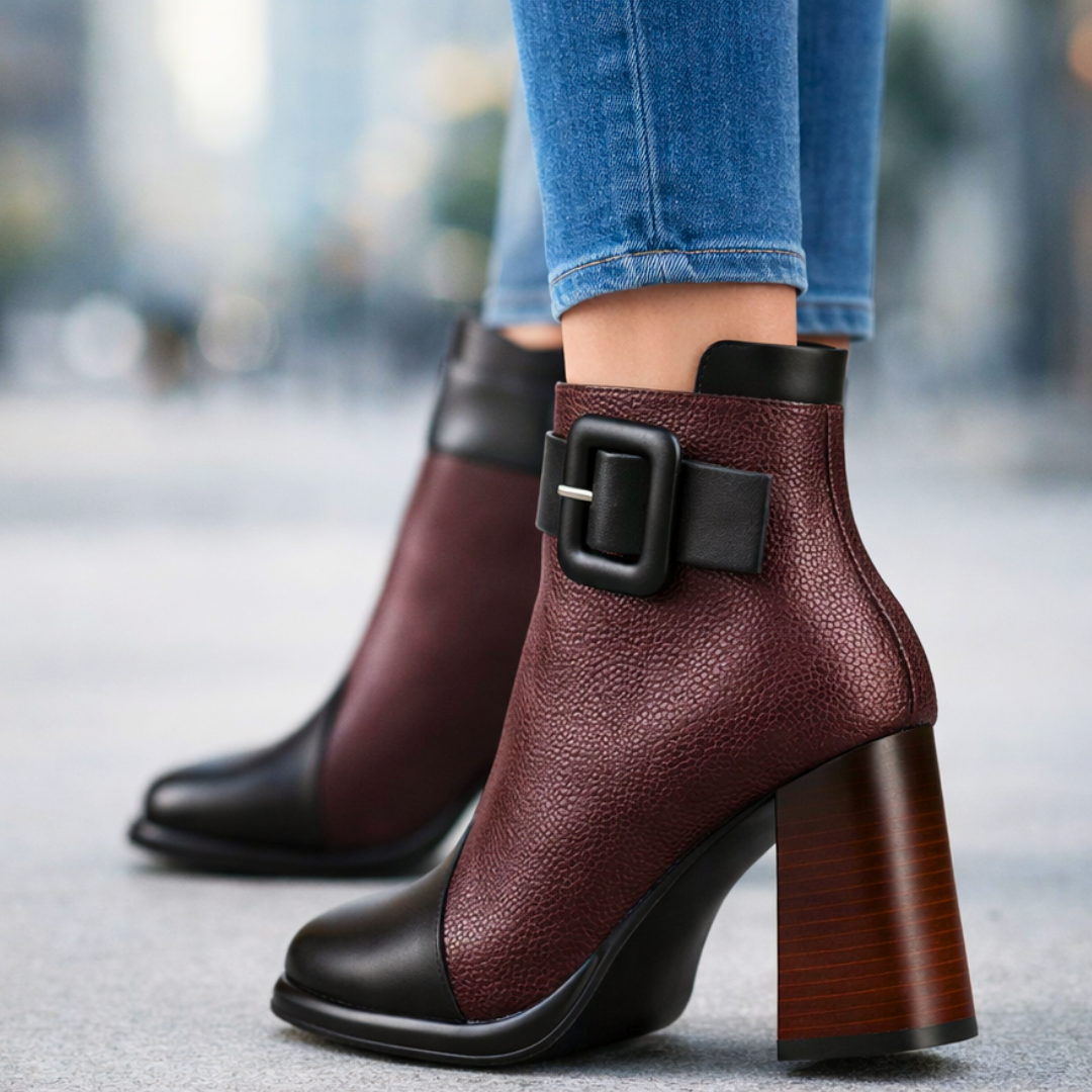 Harper Lane Pebblegrain Leather Boots