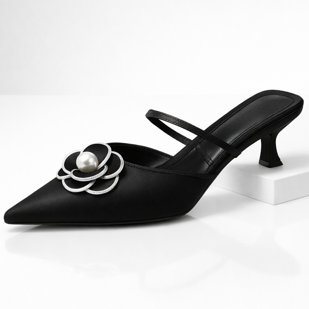 Vivienne Floral Kitten Heels