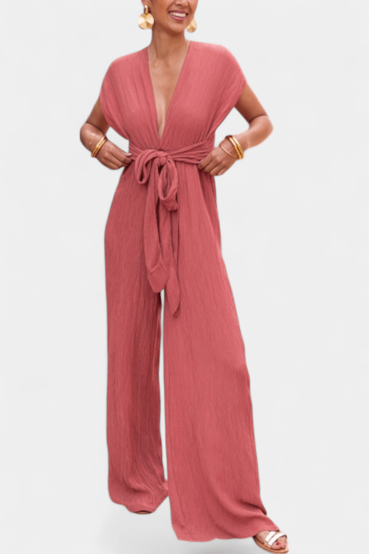 Jumpsuit med halterneck