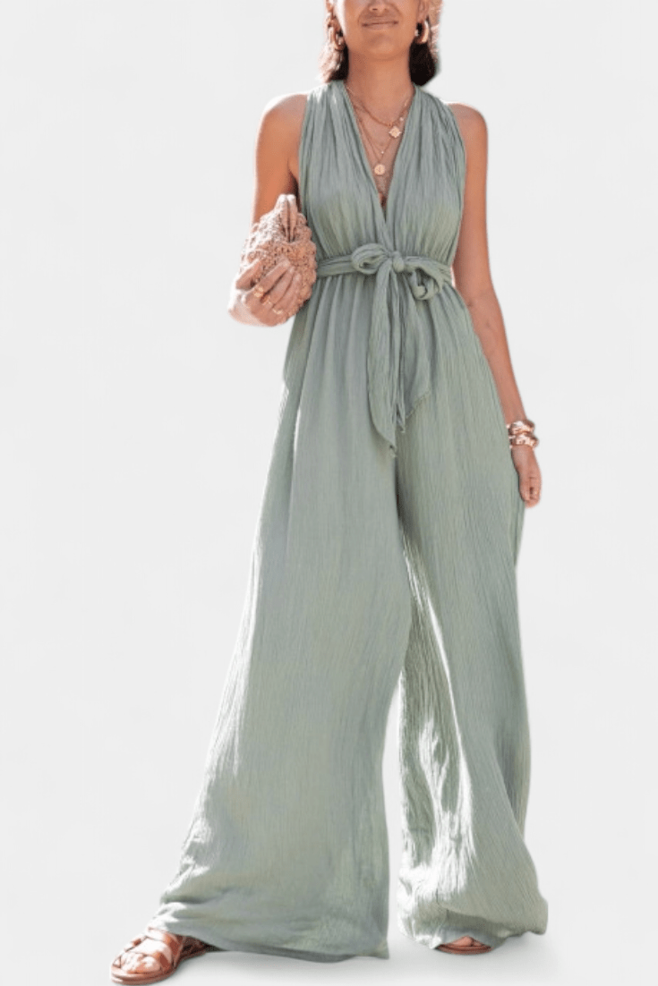 Jumpsuit med halterneck