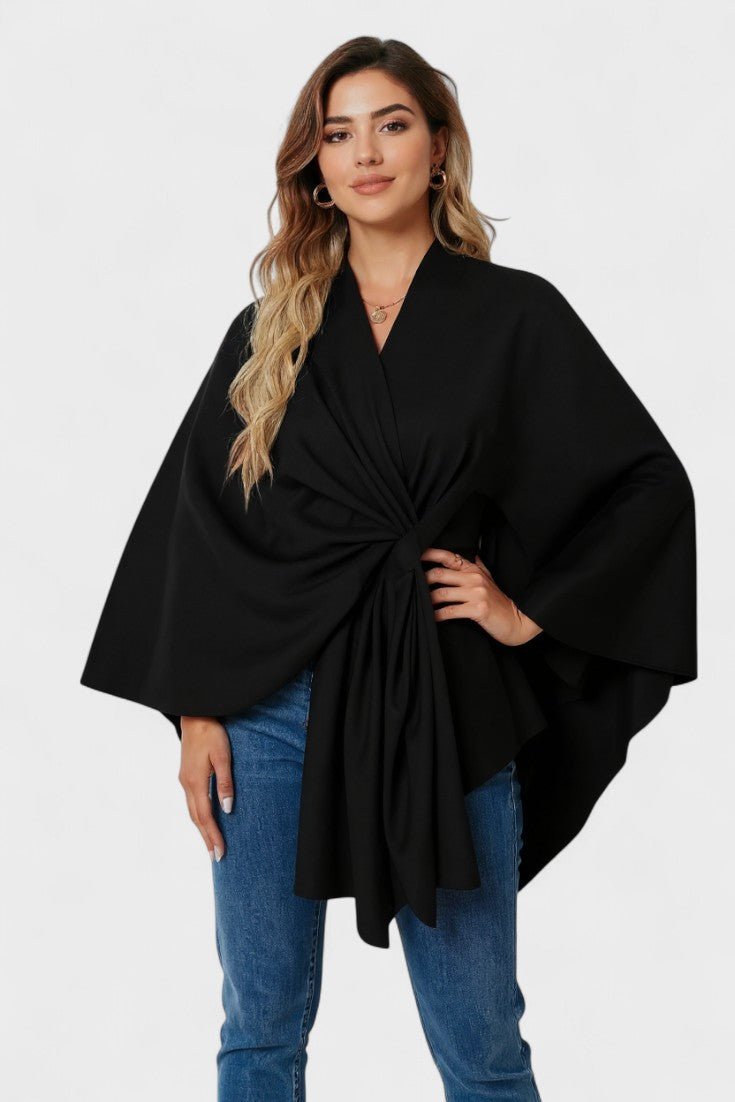 Elegant Draperet Poncho