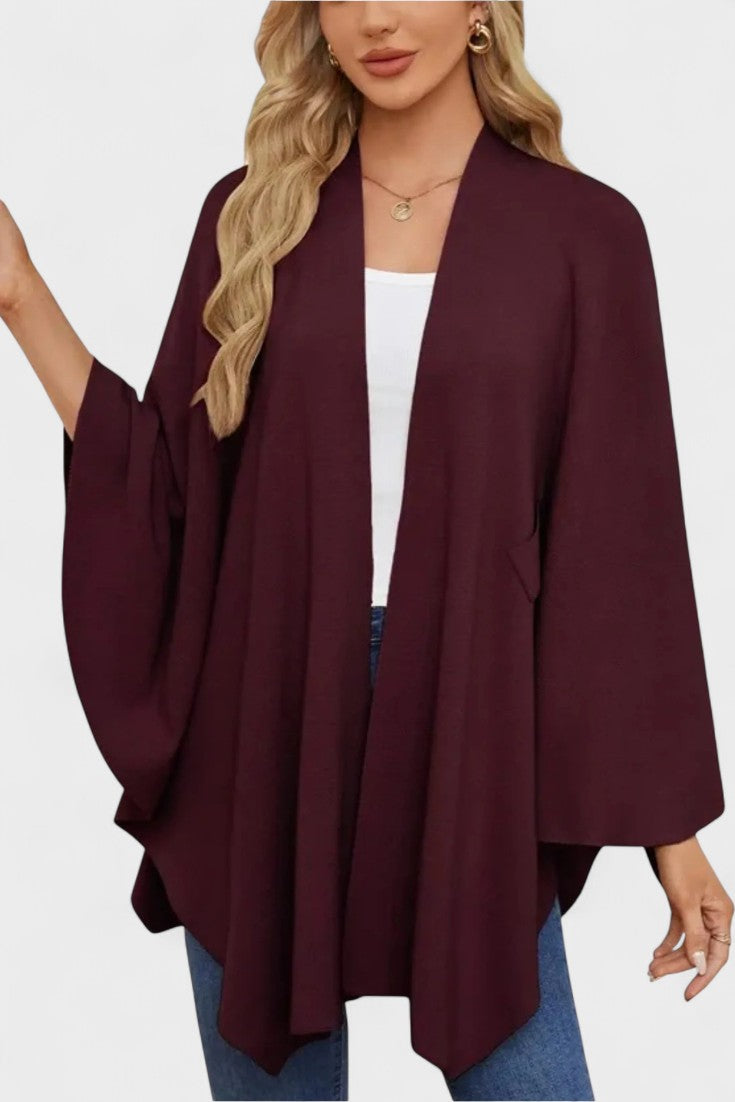 Elegant Draperet Poncho