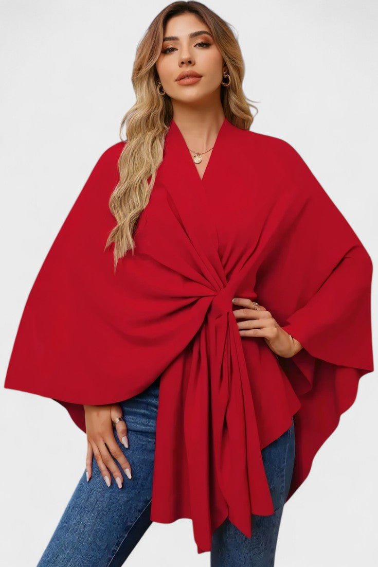Elegant Draperet Poncho