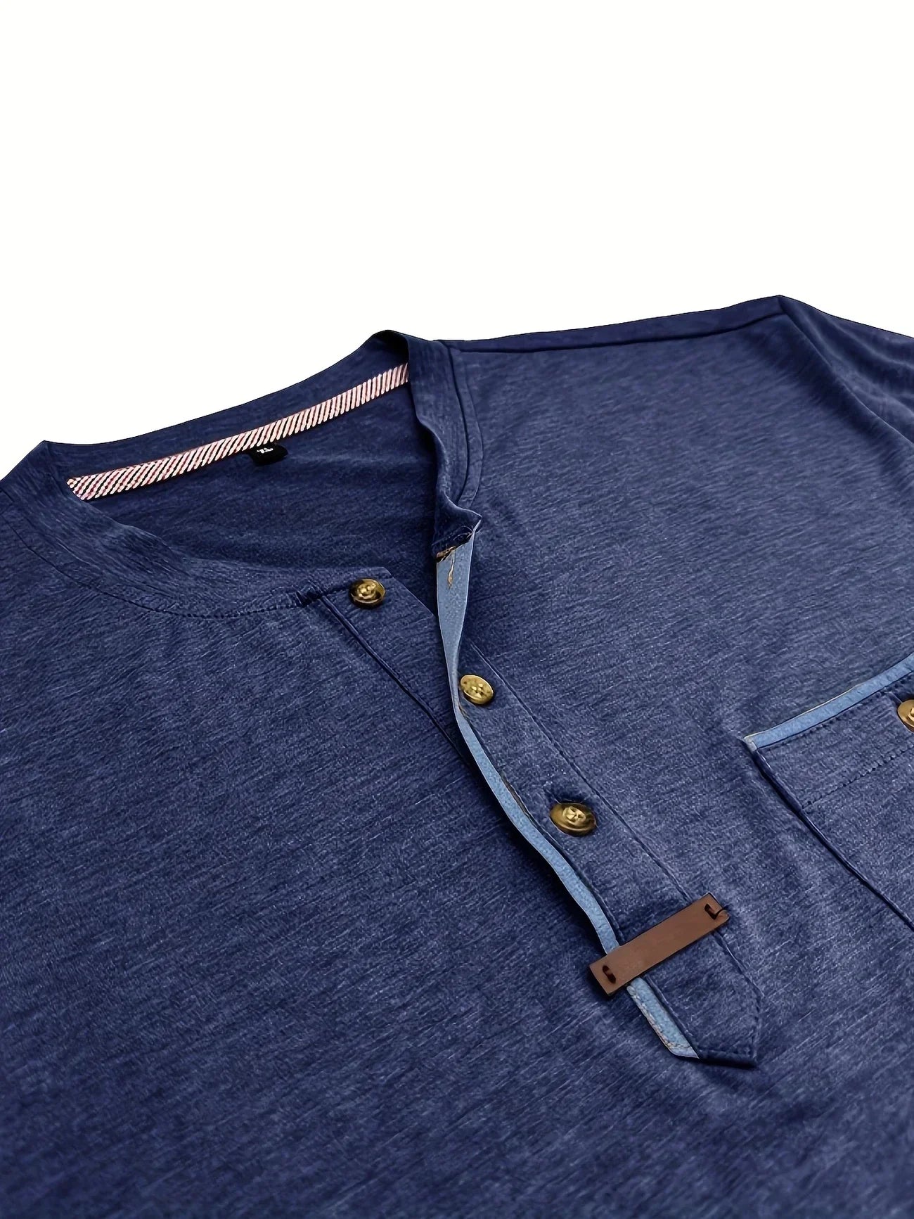 Lenoir™ | Elegant T-shirt med rund hals og lomme