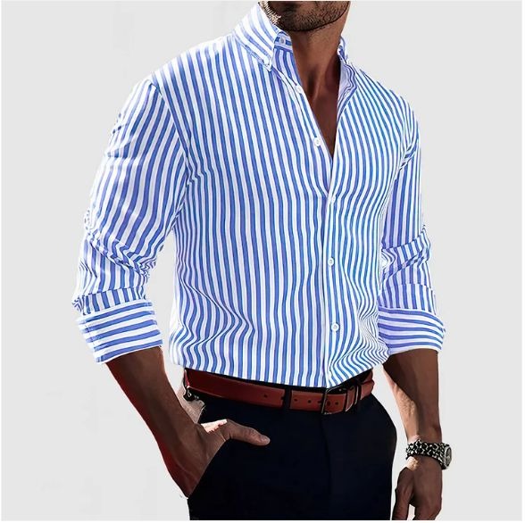 Lenoir™ - Stribet Confidence Skjorte