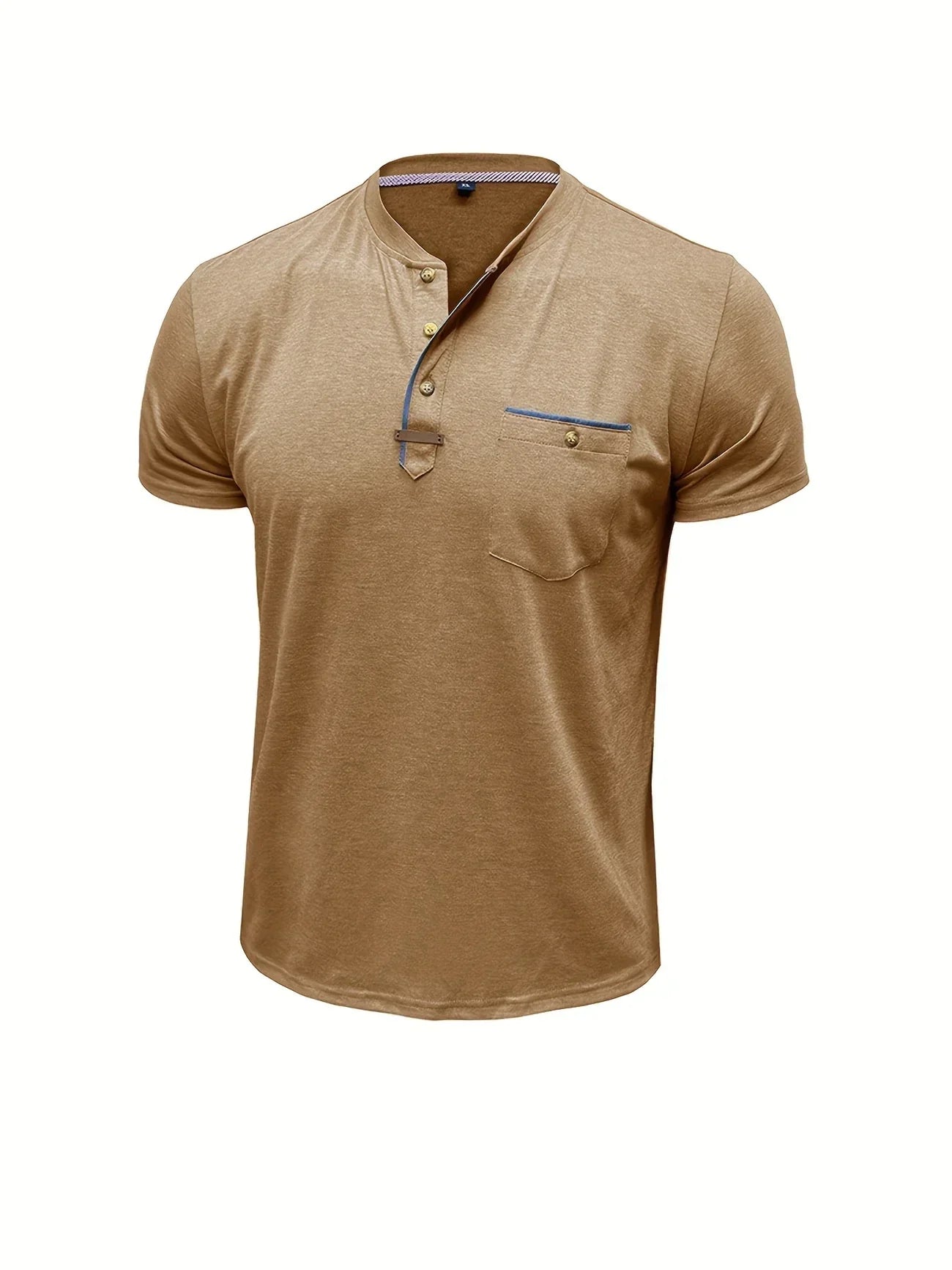 Lenoir™ | Elegant T-shirt med rund hals og lomme