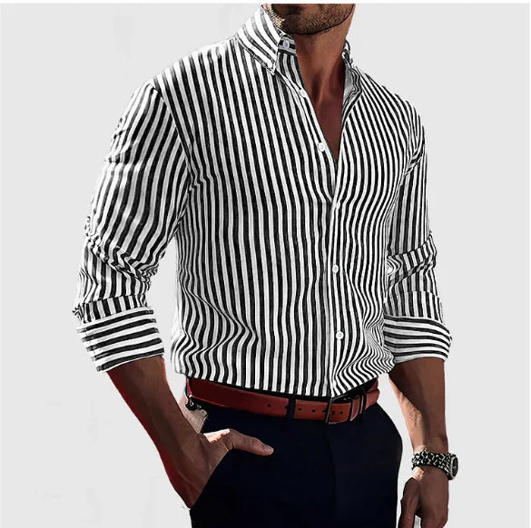 Lenoir™ - Stribet Confidence Skjorte