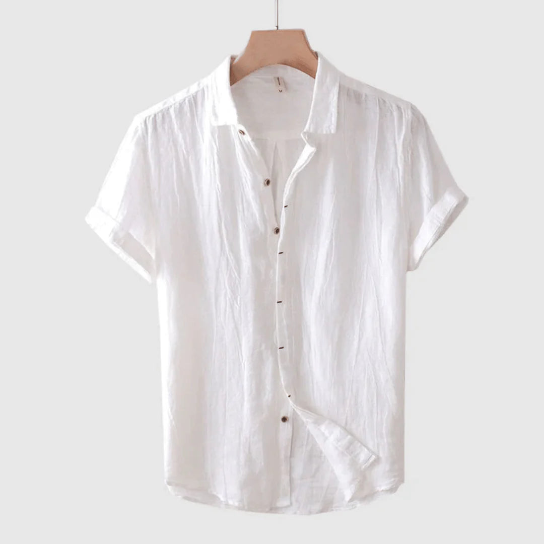 Lenoir™ | Elegant kortærmet skjorte med knapper